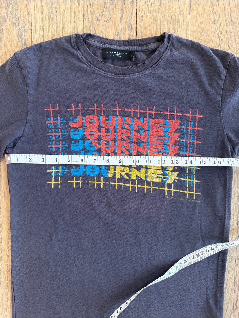 Junk Food Women’s Black Graphic 'Journey' Tee with Multicolor Print Size X-Small - Picture 8 of 13